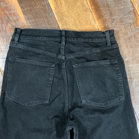 Reformation Cynthia High Rise Straight Jeans Wash Black Size 29 - Picture 7 of 12